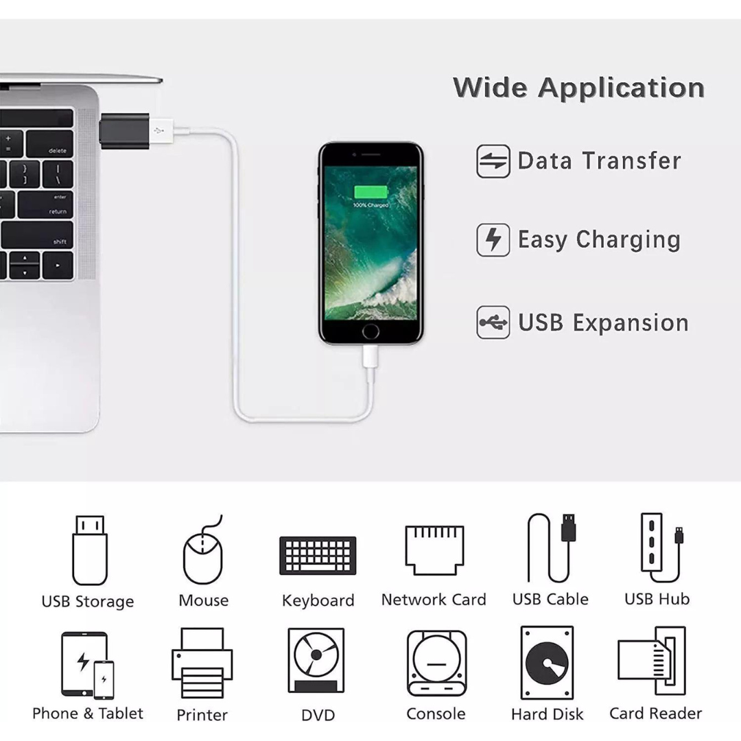 ADAPTADOR USB A USB TIPO C - MULTIUSO - 2