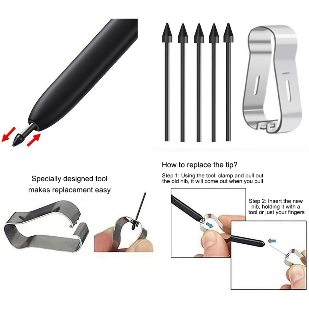 5 PUNTAS REPUESTO PARA LÁPIZ S PEN SAMSUNG GALAXY PREMIUM - 3