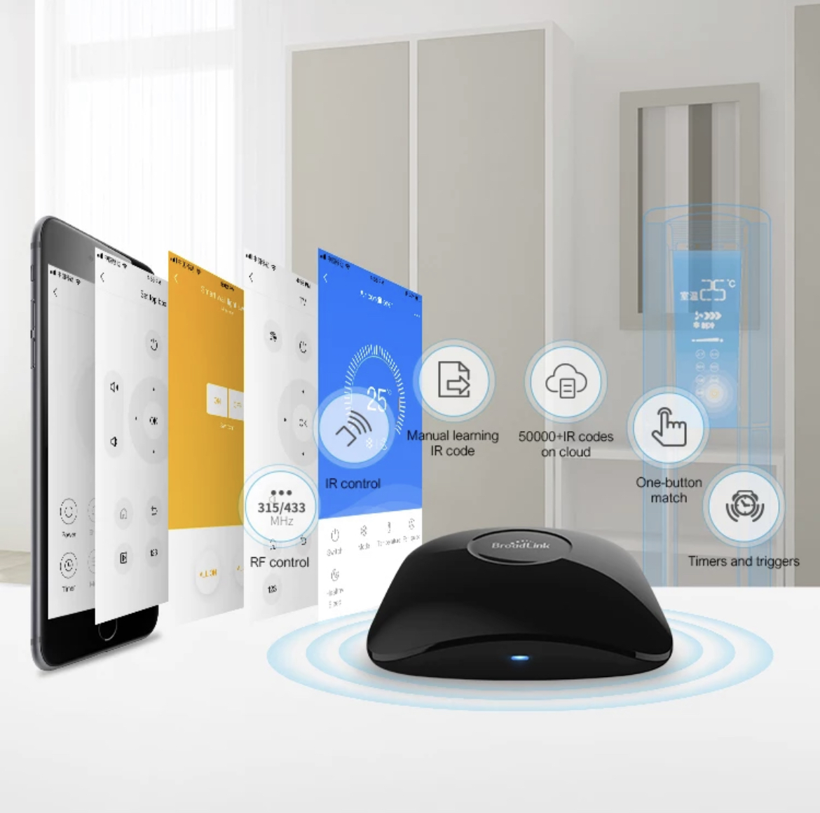 BROADLINK RM4 PRO CONTROLADOR INTELIGENTE UNIVERSAL WIFI - 6