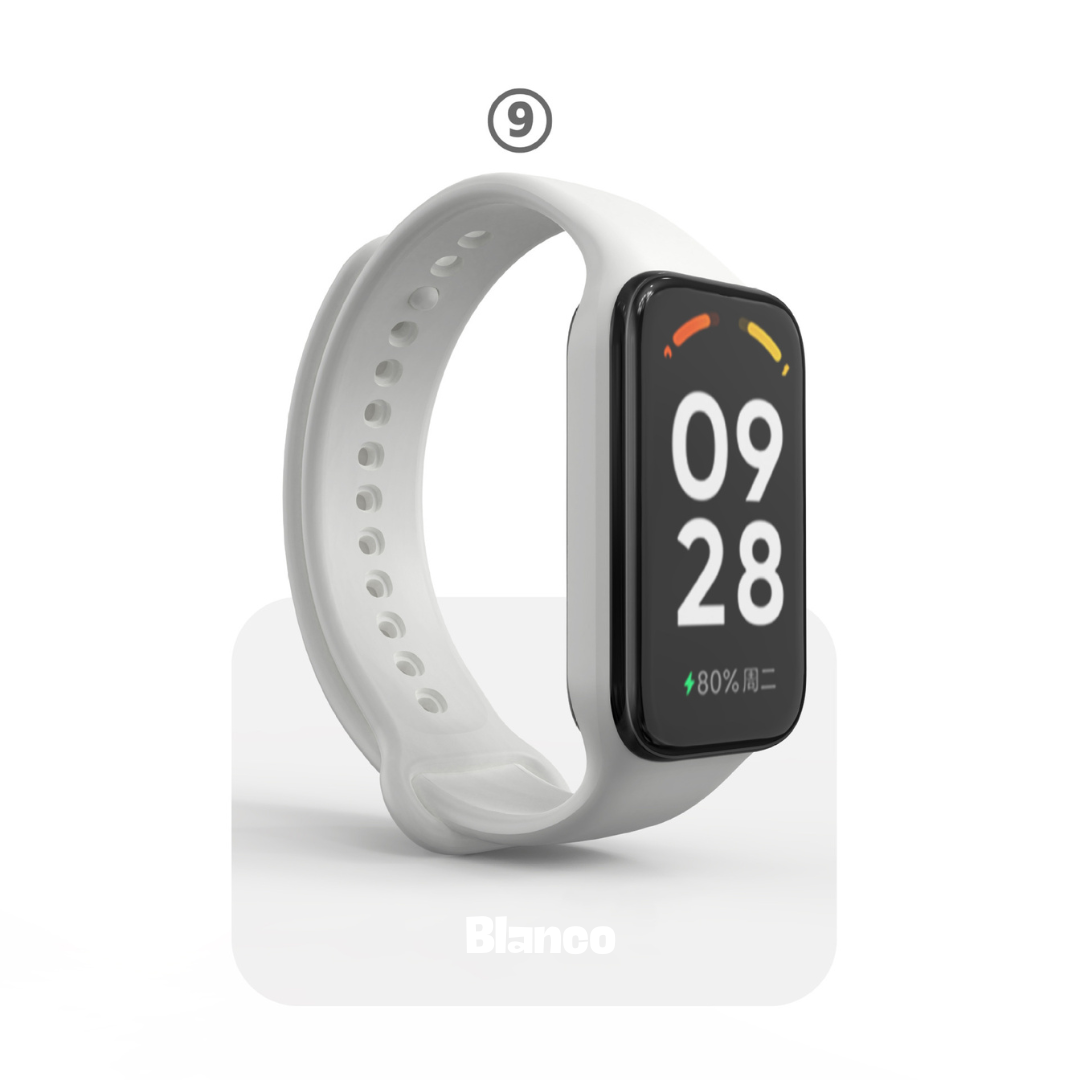 CORREAS SILICONA PARA XIAOMI BAND 8/9 ACTIVE / REDMI BAND 2 - 2