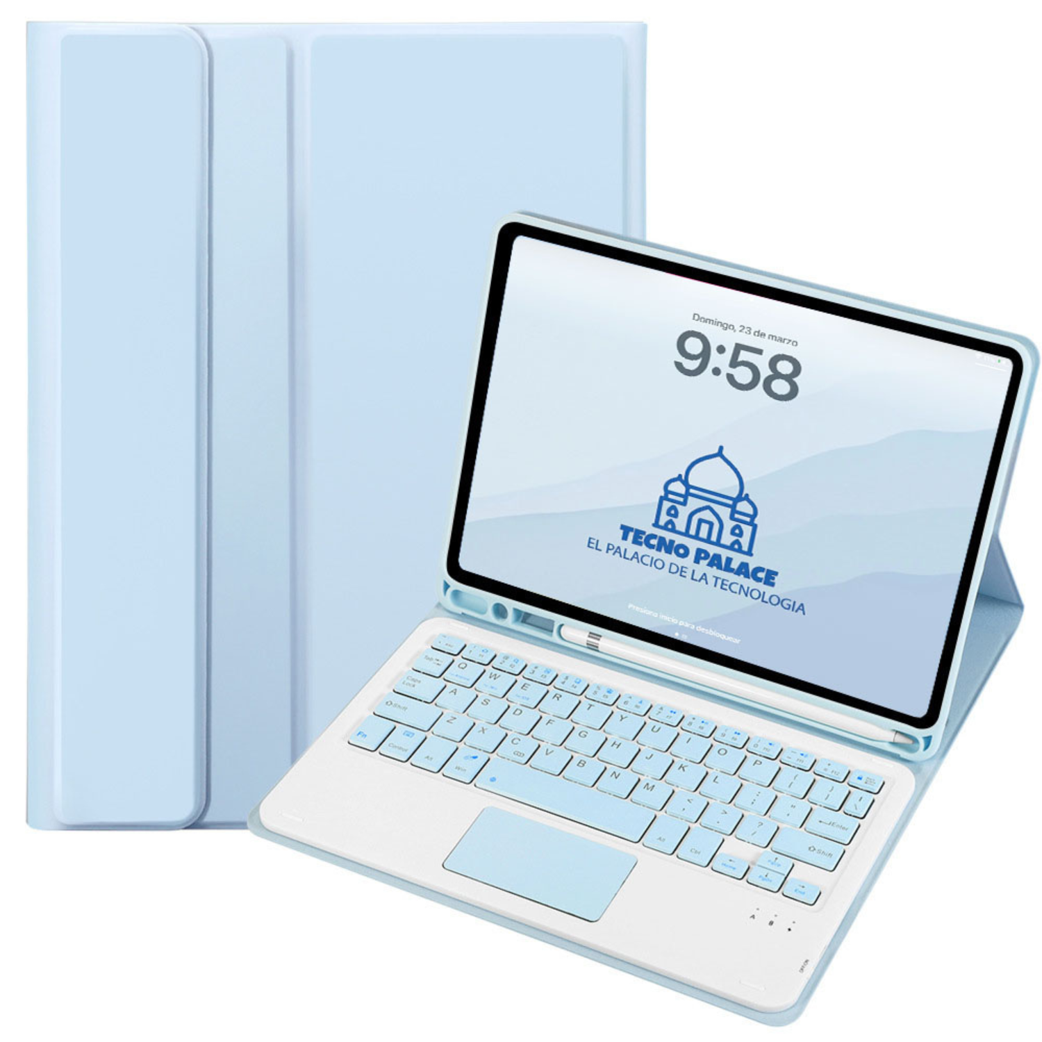 FUNDAS CON TECLADO TOUCHPAD IPAD 10 GEN / A16 (11 GEN) INCLUYE LETRA Ñ - 2