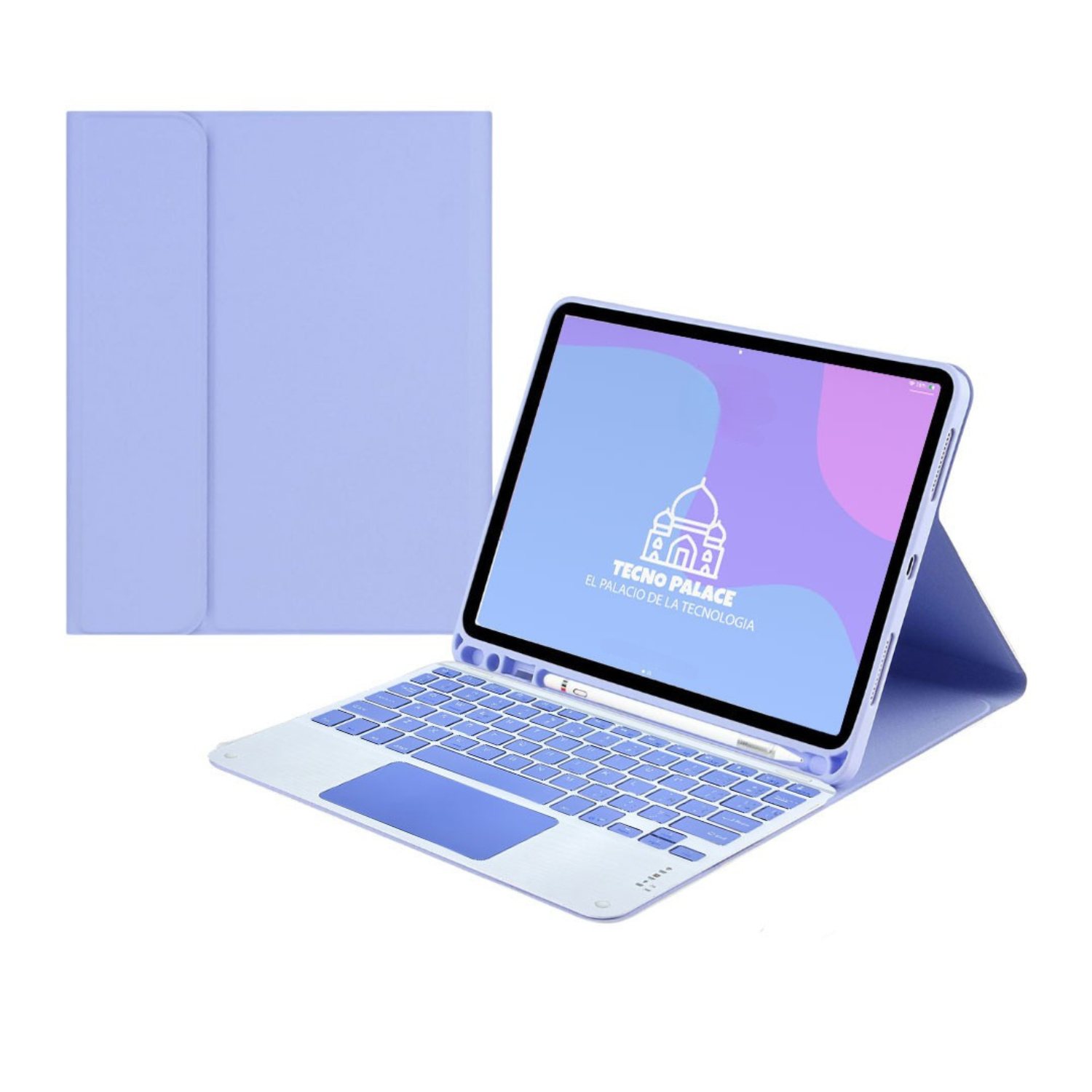 FUNDAS CON TECLADO TOUCHPAD GALAXY TAB S9FE PLUS / S9 PLUS / S10 PLUS INCLUYE LETRA Ñ - 2