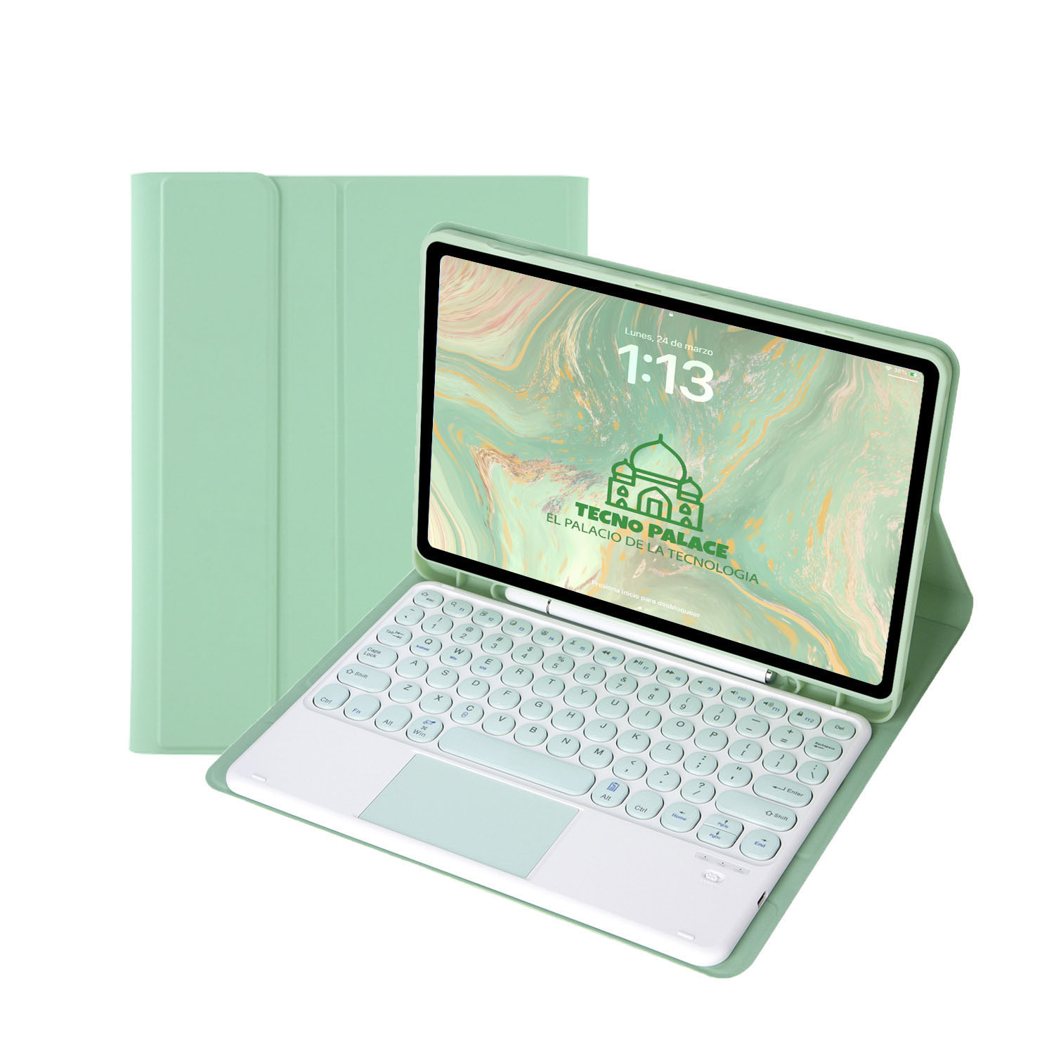 FUNDAS CON TECLADO TOUCHPAD 2.0 IPAD 10,2 (7/8/9 GEN) INCLUYE LETRA Ñ - 2