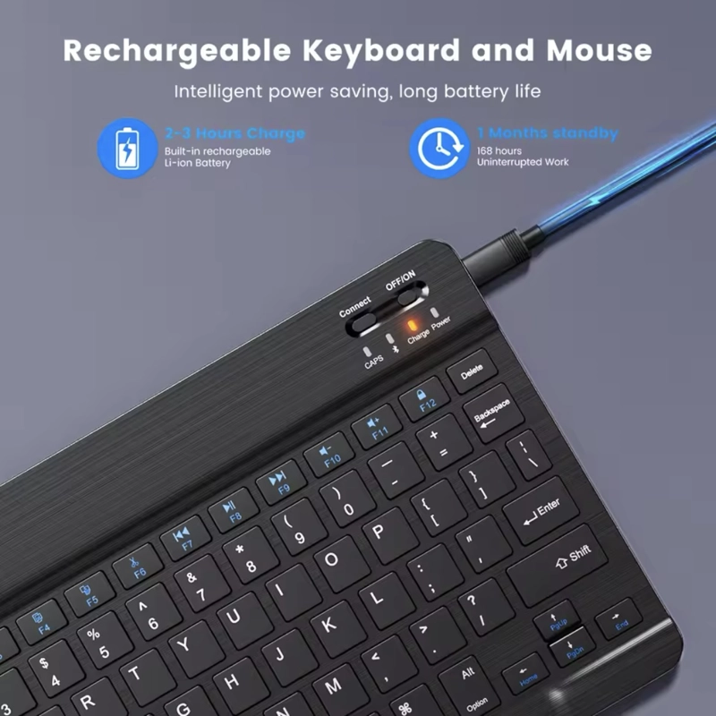 TECLADO 10 ' BLUETOOTH PARA TABLET IPAD - LETRA Ñ - 5