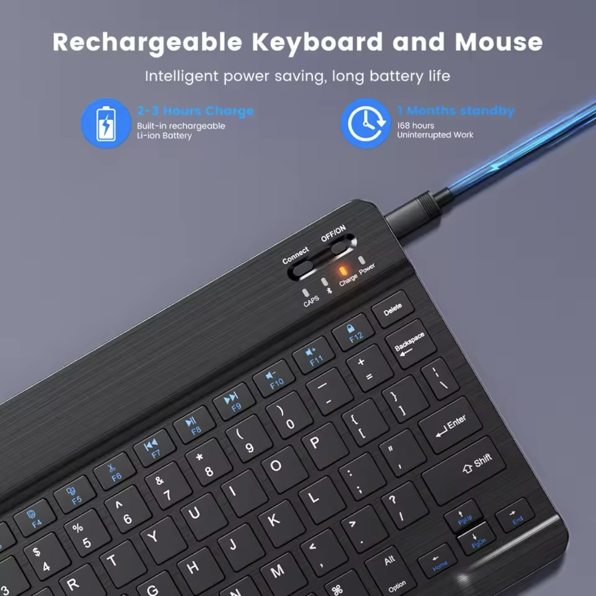 TECLADO 10 ' BLUETOOTH PARA TABLET IPAD - LETRA Ñ - 5