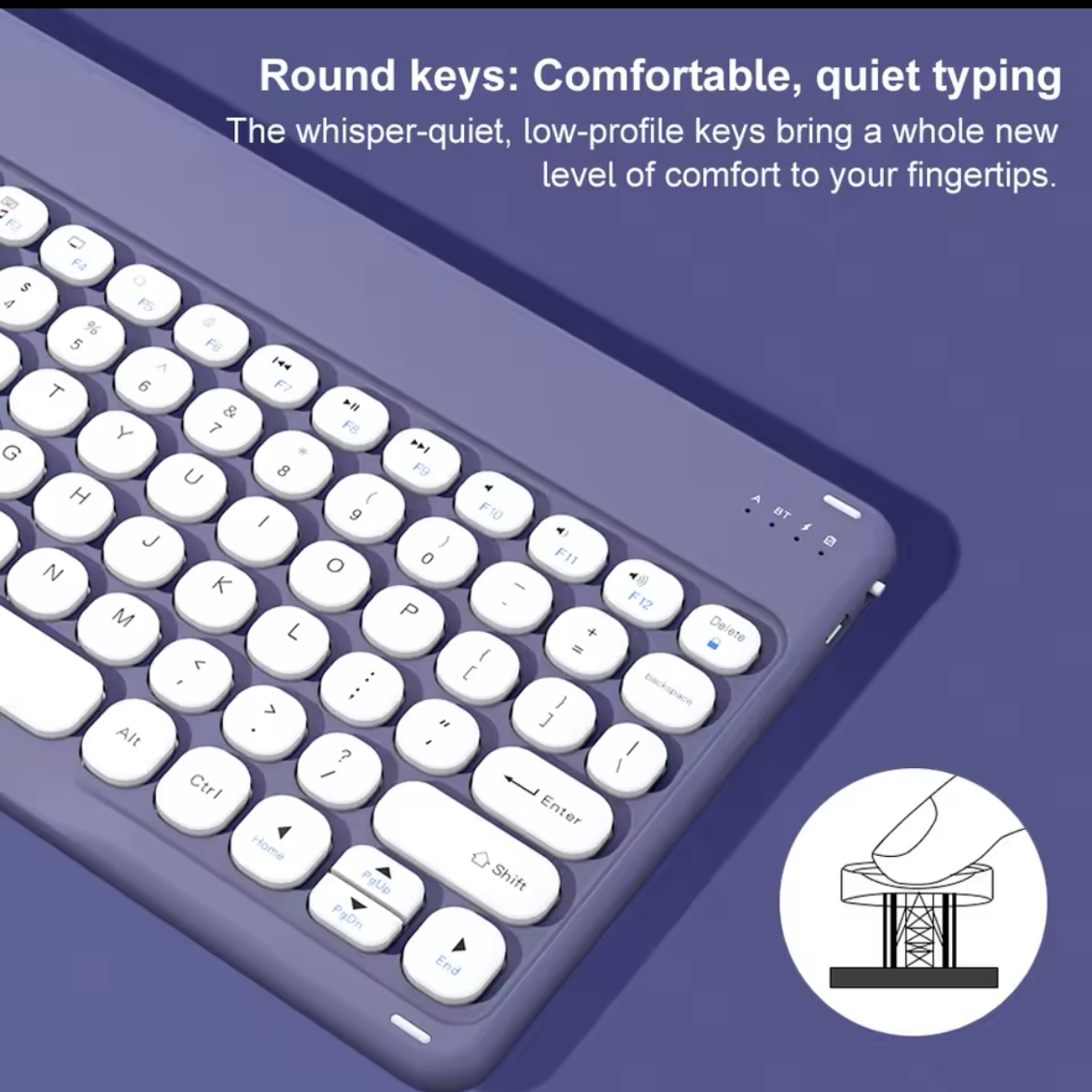TECLADO 2.0 10 ' BLUETOOTH PARA TABLET IPAD - LETRA Ñ - 3