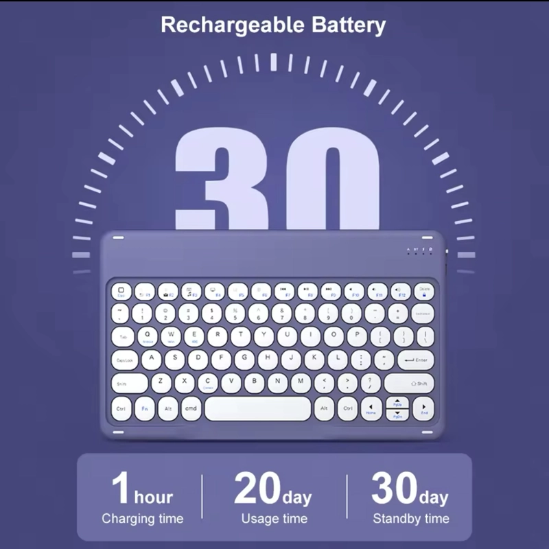 TECLADO 2.0 10 ' BLUETOOTH PARA TABLET IPAD - LETRA Ñ - 4