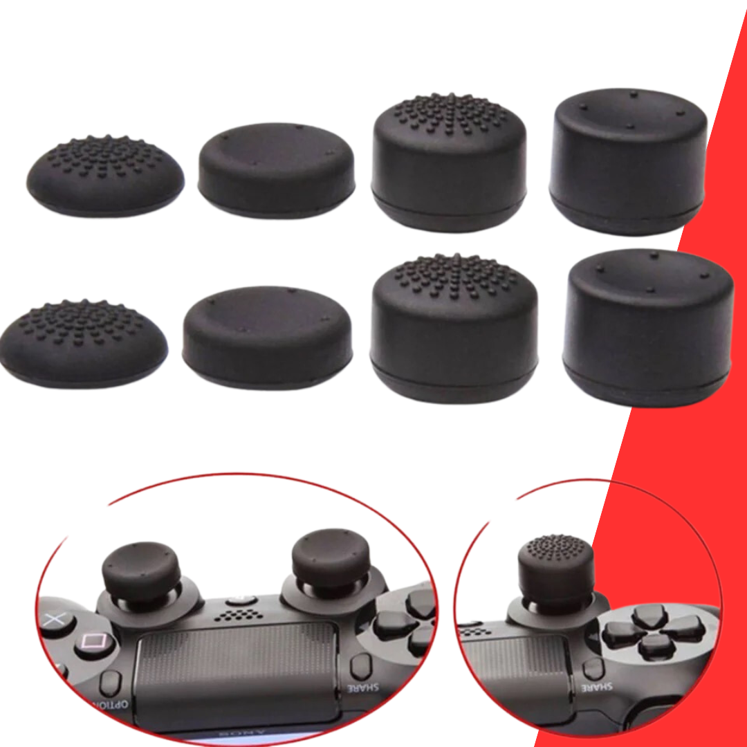 GOMITAS - GRIP - PARA JOYSTICK PS3 PS4 PS5 XBOX PACK 8 EN 1 - 1