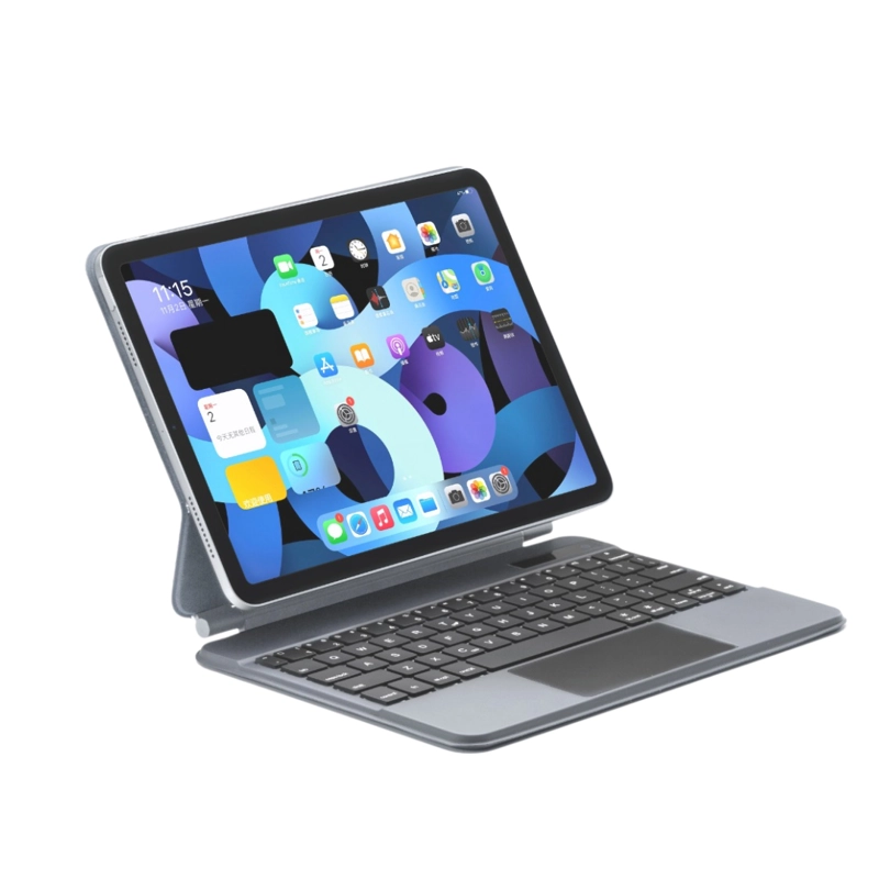 FUNDA CON TECLADO MAGIC KEY PARA IPAD AIR 11 M2-M3 / AIR 4-5 / PRO 11 - 5