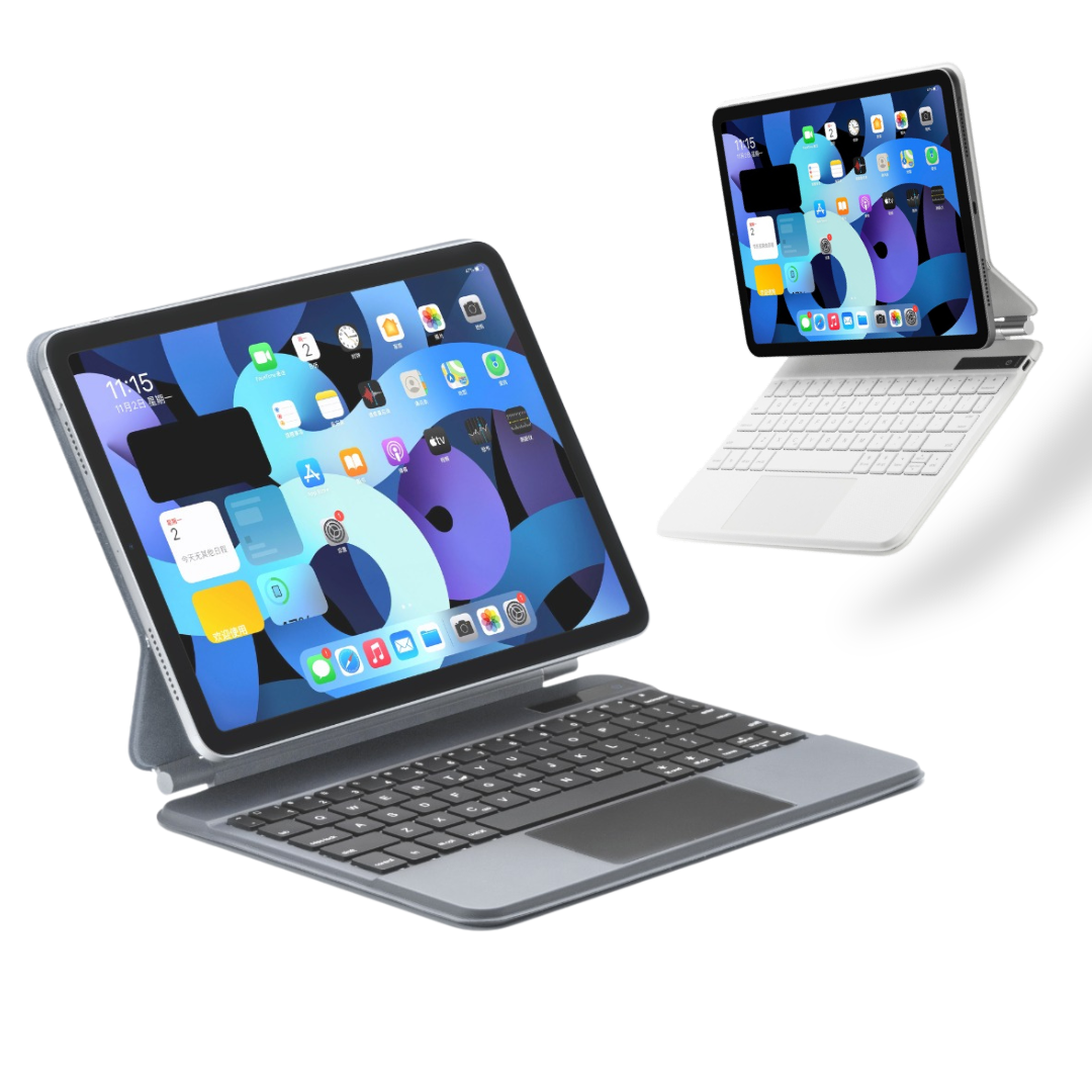 FUNDA CON TECLADO MAGIC KEY PARA IPAD AIR 13 M2 / M3 - 12.9 - 1