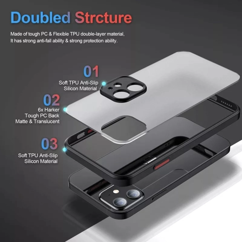 CARCASA PARA IPHONE 14 - BUMPER MATTE - 5