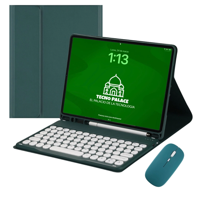 FUNDA CON TECLADO 2.0 Y MOUSE PARA IPAD AIR 11 M2-M3 / AIR 4 / AIR 5 - LETRA Ñ - 2