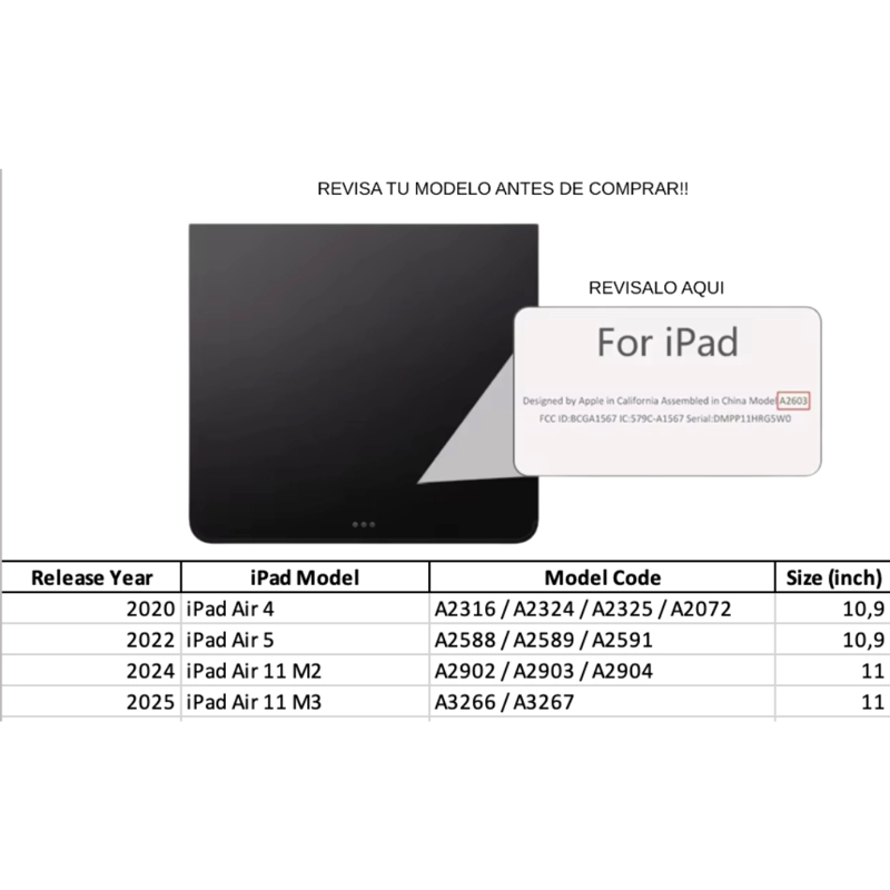 FUNDA CON TECLADO 2.0 Y MOUSE PARA IPAD AIR 11 M2-M3 / AIR 4 / AIR 5 - LETRA Ñ - 3