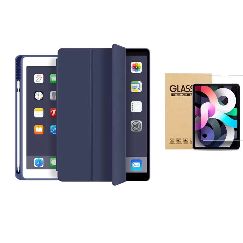 FUNDA DE IPAD MAS LAMINA VIDRIO PARA IPAD AIR 11 M2/M3 - 2