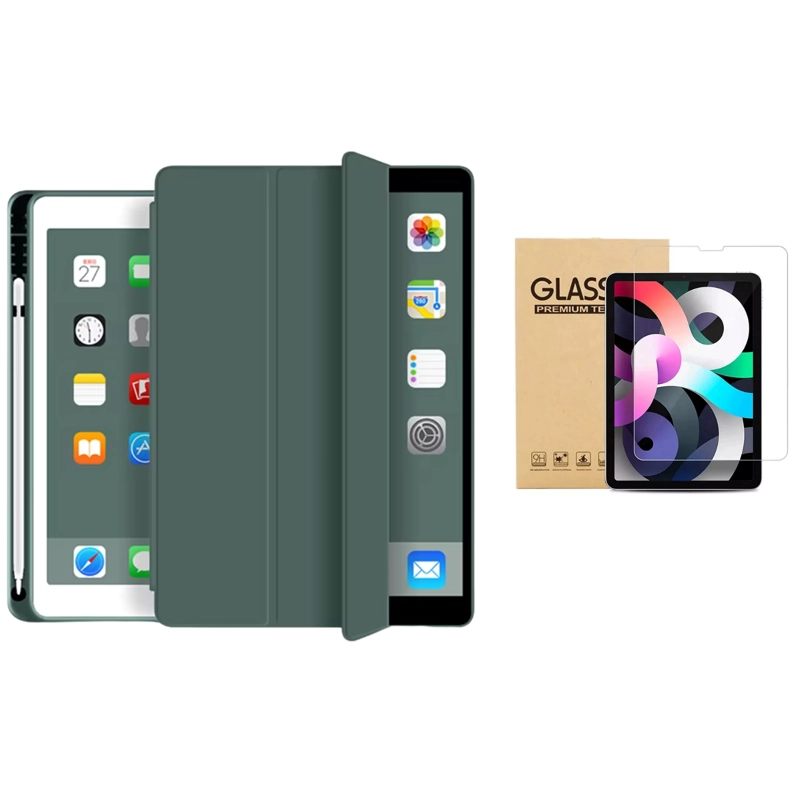 FUNDA DE IPAD MAS LAMINA VIDRIO PARA IPAD AIR 11 M2/M3 - 2