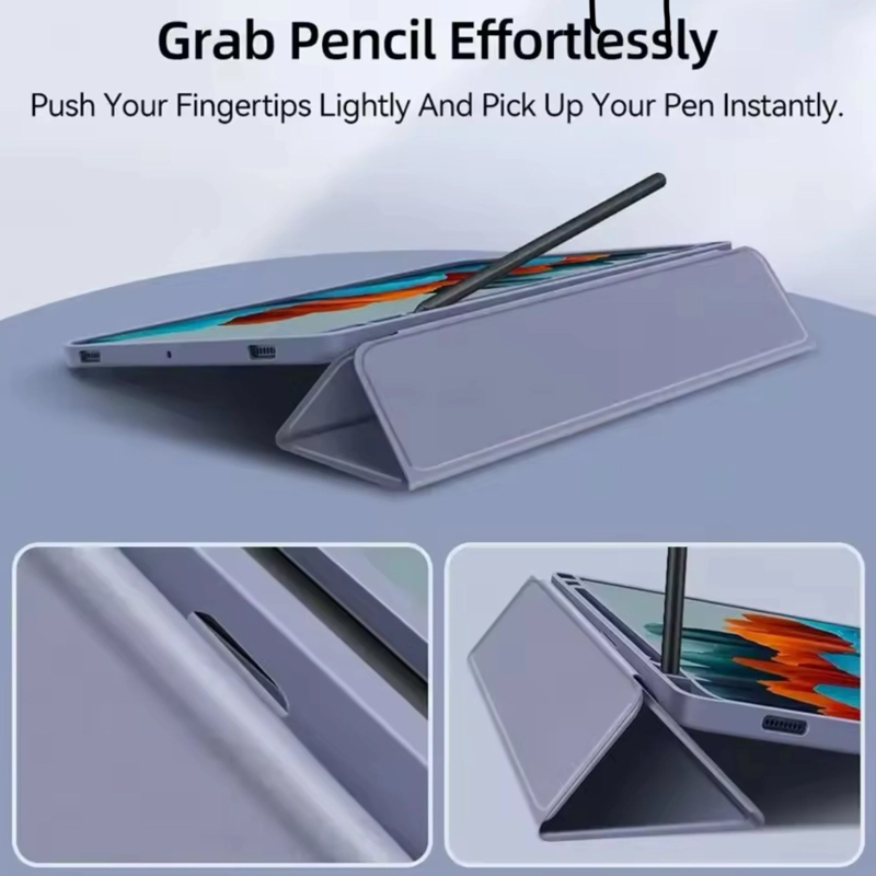 FUNDA CON PORTA LAPIZ PARA GALAXY TAB S10 PLUS/S9FE PLUS/S9 PLUS - 4