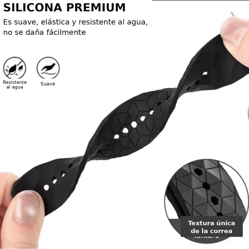 CORREAS PARA GALAXY WATCH 7/6/5/4 - SILICONA GEOME TICA - 5