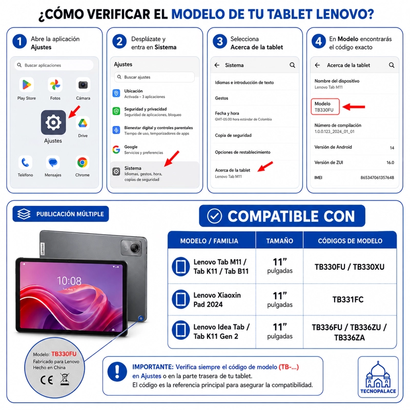 FUNDA CON TECLADO PARA LENOVO IDEA TAB TB336 - 11' PULG - 3