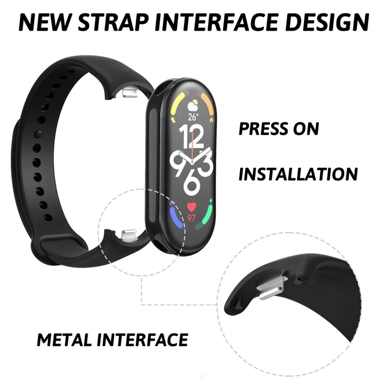 PULSERA CORREA DE SILICONA PARA XIAOMI SMART BAND 10 - 4