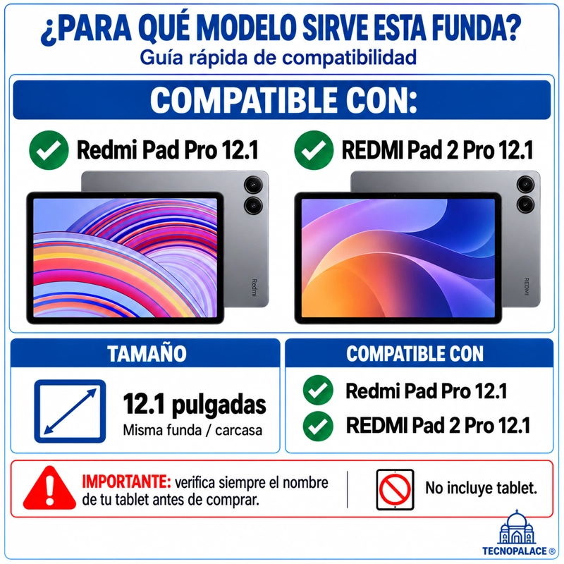 CARCASA PARA REDMI PAD 12.1' PULG  - CLEAR REFORZADA - 2