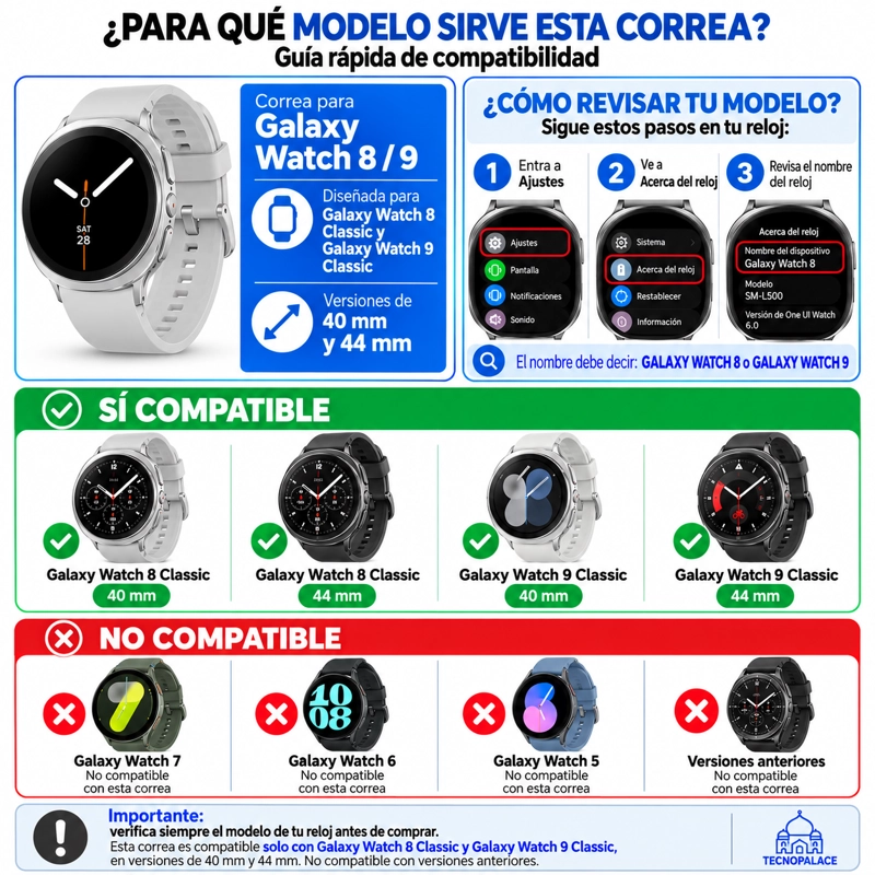 CORREAS PARA GALAXY WATCH 8 - 40MM - DEPORTIVAS - 3