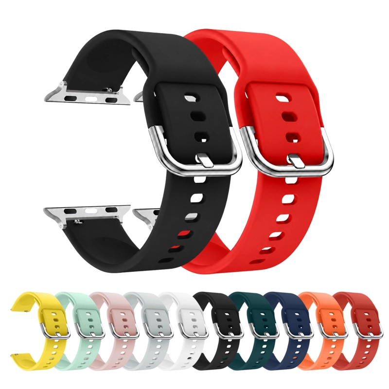 CORREAS PARA APPLE WATCH SE 1 - 44MM - SILICONA CON HEBILLA - 1