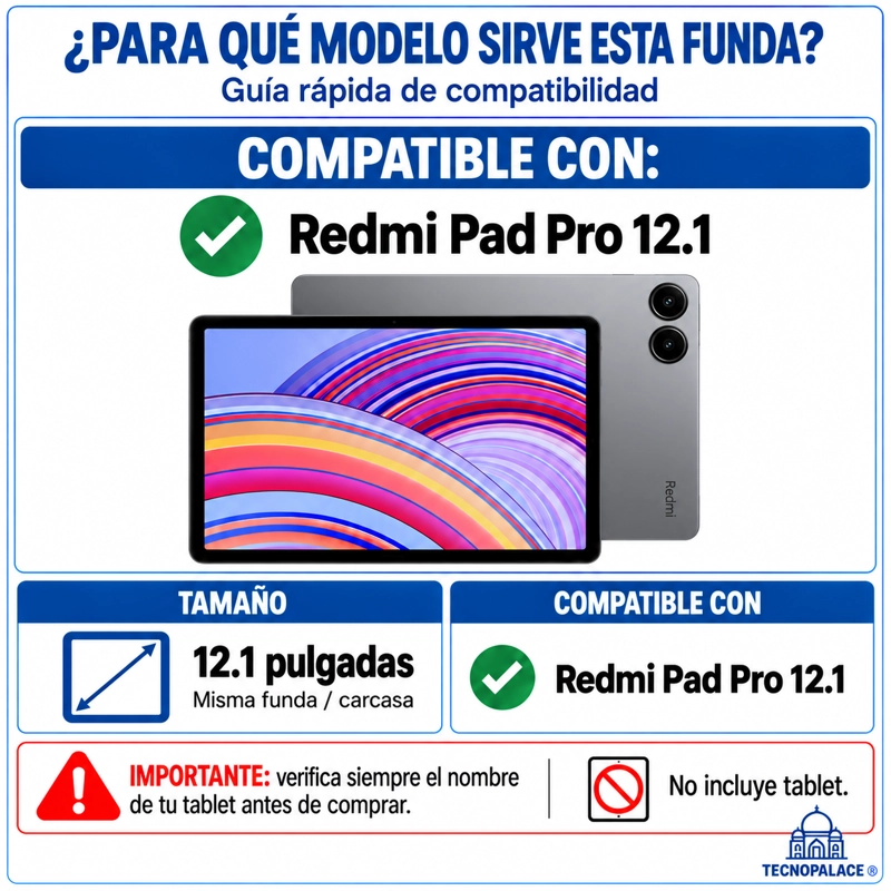 CARCASA PARA REDMI PAD PRO 12.1 PULG - SMART COVER CLEAR - 3