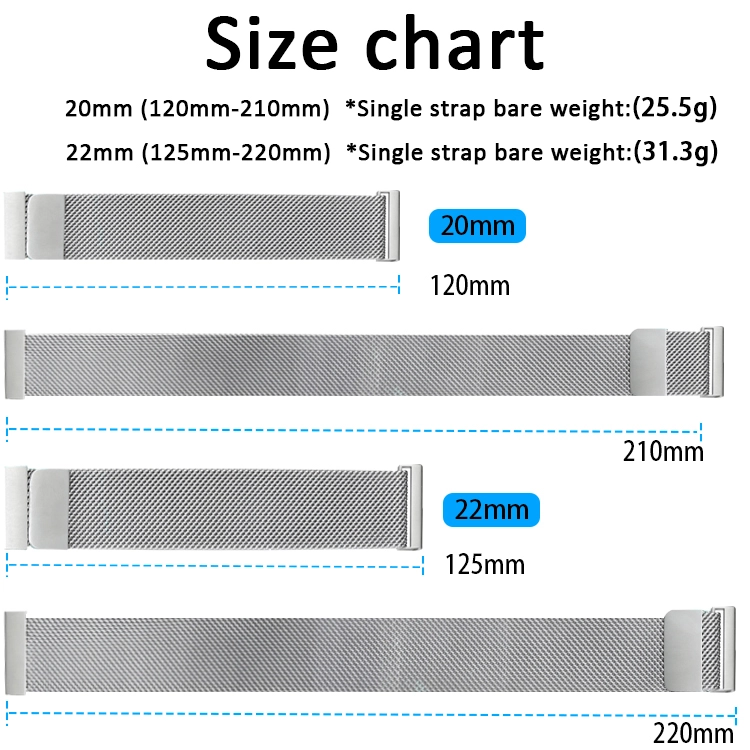 CORREA PARA HUAWEI WATCH GT 3 PRO - 43MM - MILANESA LOOP - 5