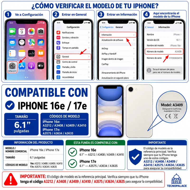 CARCASA PARA IPHONE 17E - MAGSAFE + PROTECTOR CAMARA - 3