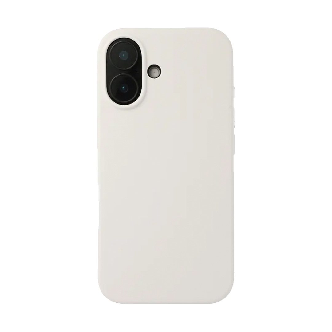 CARCASA SILICONA IPHONE 16 EN COLOR BLANCO - 1