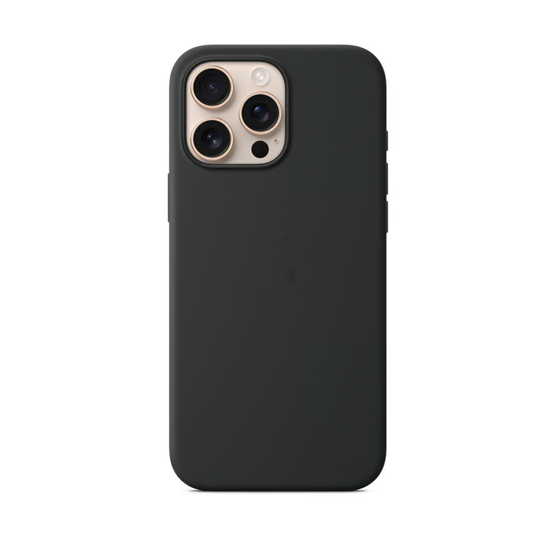 GENÉRICO CARCASA SILICONA IPHONE 16 PRO EN COLOR NEGRO