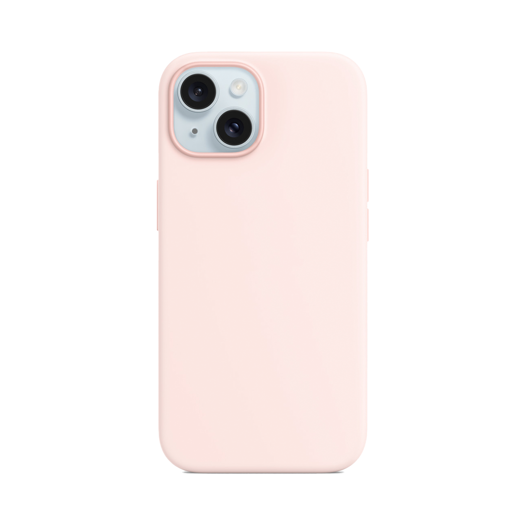 CARCASA SILICONA IPHONE 15 PLUS EN COLOR ROJO - 1