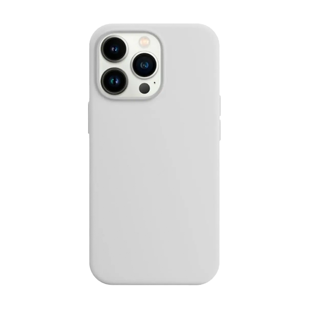 CARCASA SILICONA IPHONE 14 PRO MAX EN COLOR BLANCO - 1