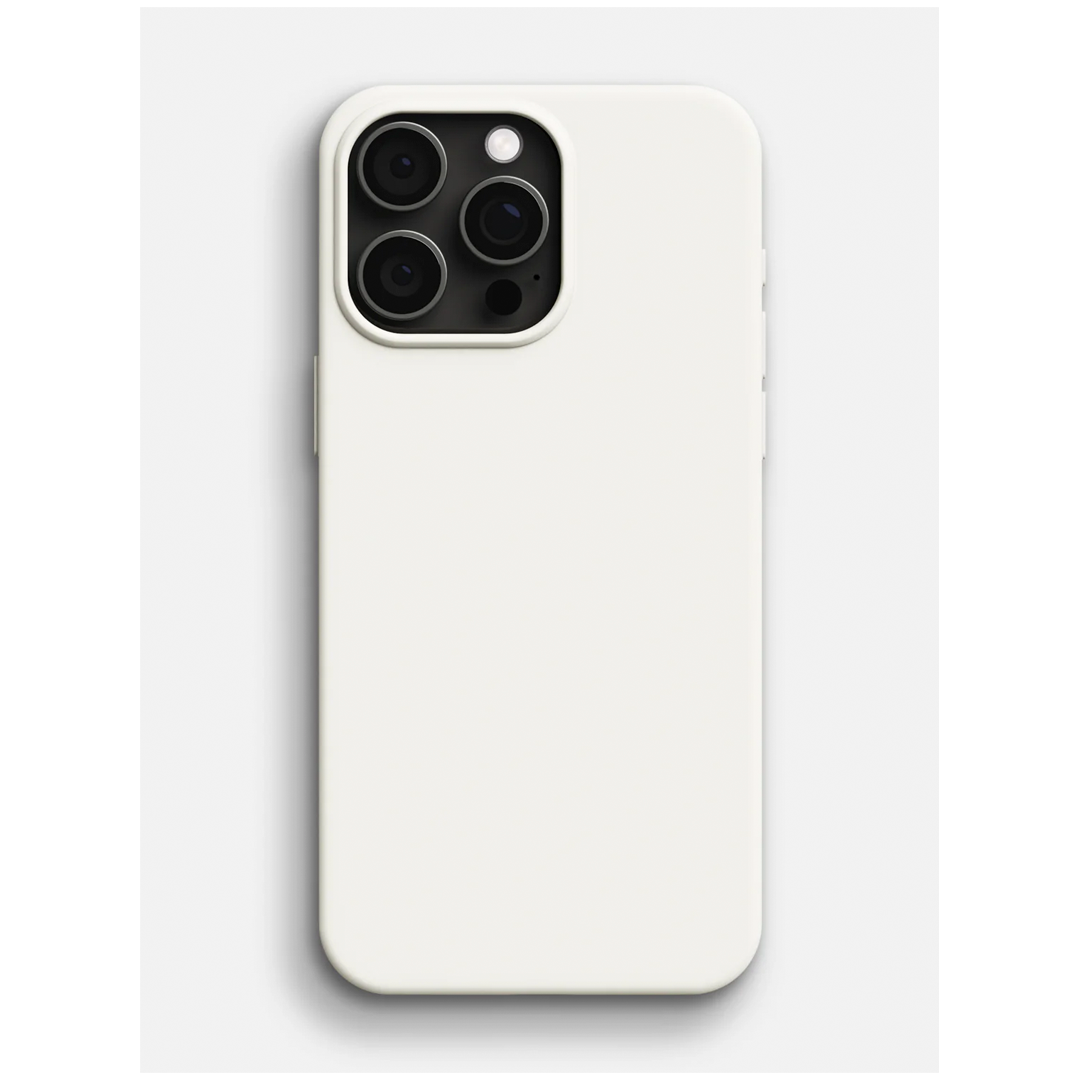 GENÉRICO CARCASA SILICONA IPHONE 15 PRO EN COLOR BLANCO