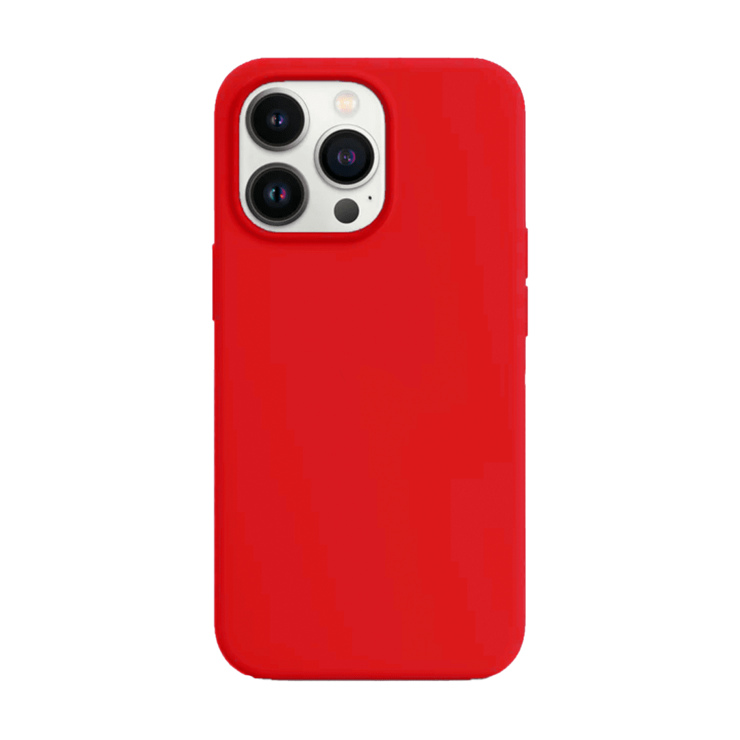 GENÉRICO CARCASA SILICONA IPHONE 15 PRO EN COLOR ROJO