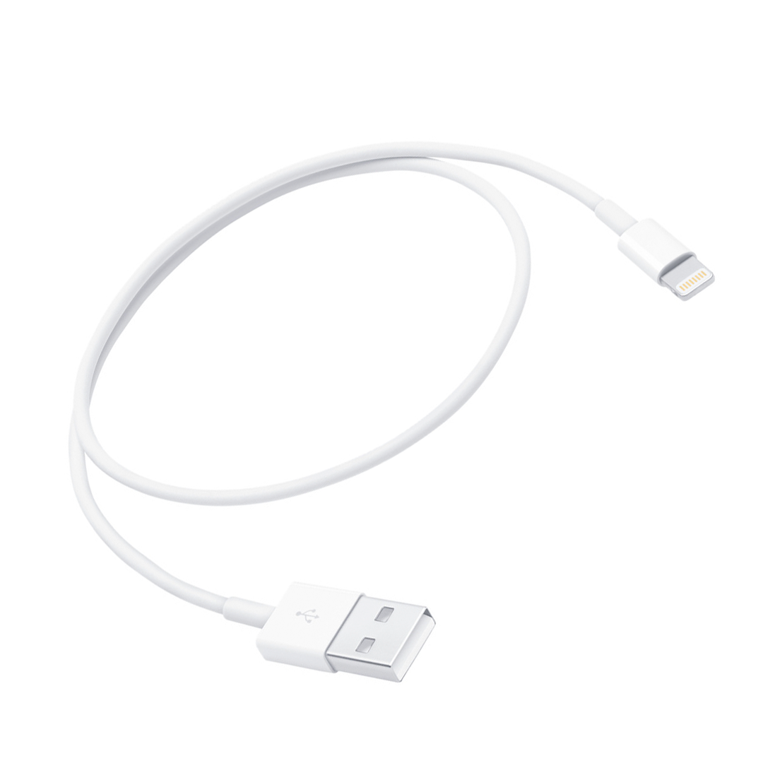 GENÉRICO CABLE LIGHTNING 1 METRO EN COLOR BLANCO