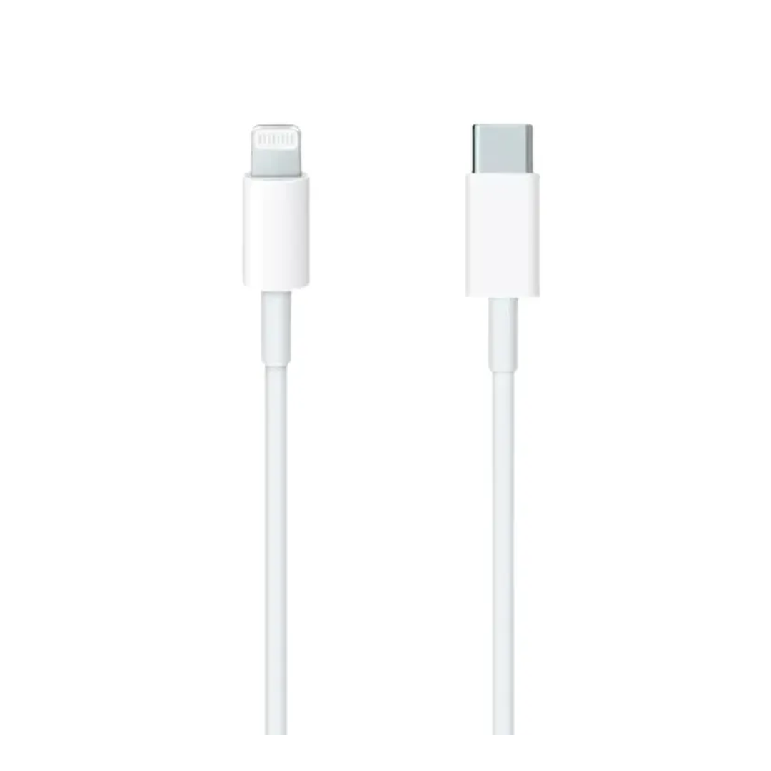 GENÉRICO CABLE LIGHTNING A USB C 1 METRO EN COLOR BLANCO