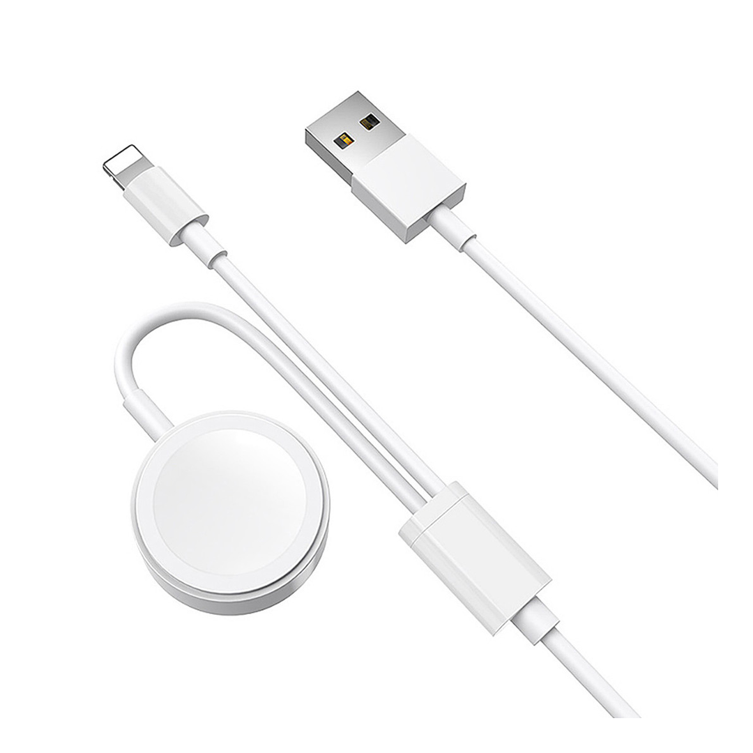 GENÉRICO CARGADOR GENERICO APPLE WATCH DUO EN COLOR BLANCO