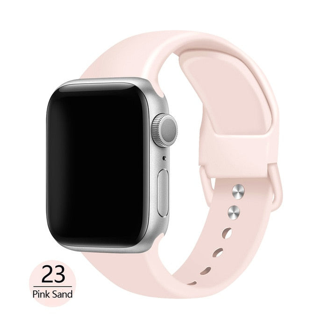 CORREA GENÉRICO APPLE WATCH 38MM ROSADO ARENA - 1