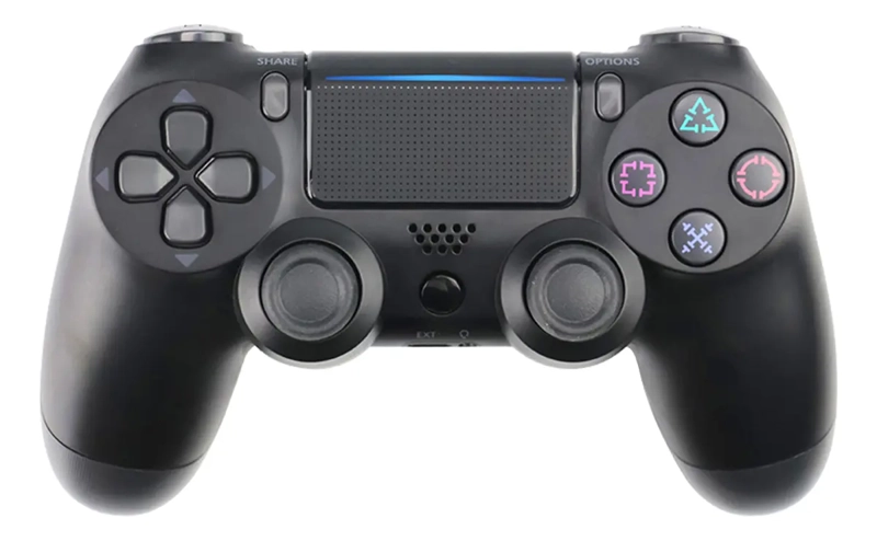 CONTROL INALAMBRICO DOUBLESHOCK PS4 GENE RICO NEGRO - 1