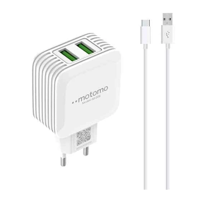 GENÉRICO PACK CABLE TIPO C + CARGADOR 12W BLANCO