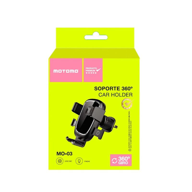 SOPORTE PARA AUTO CON IMAN 360º MOTOMO - 1