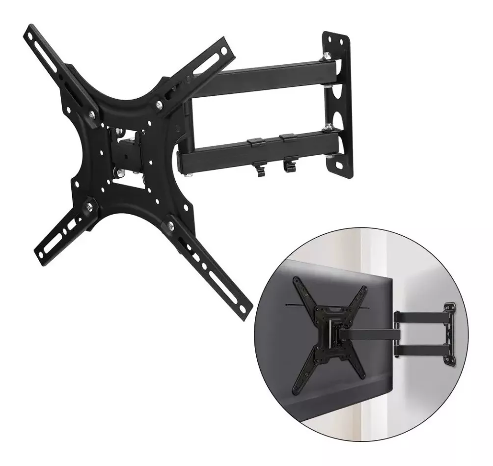 SOPORTE BASE TV 14 A 50 PULGADAS BRAZO DE ACERO 50 KG PARED - 1