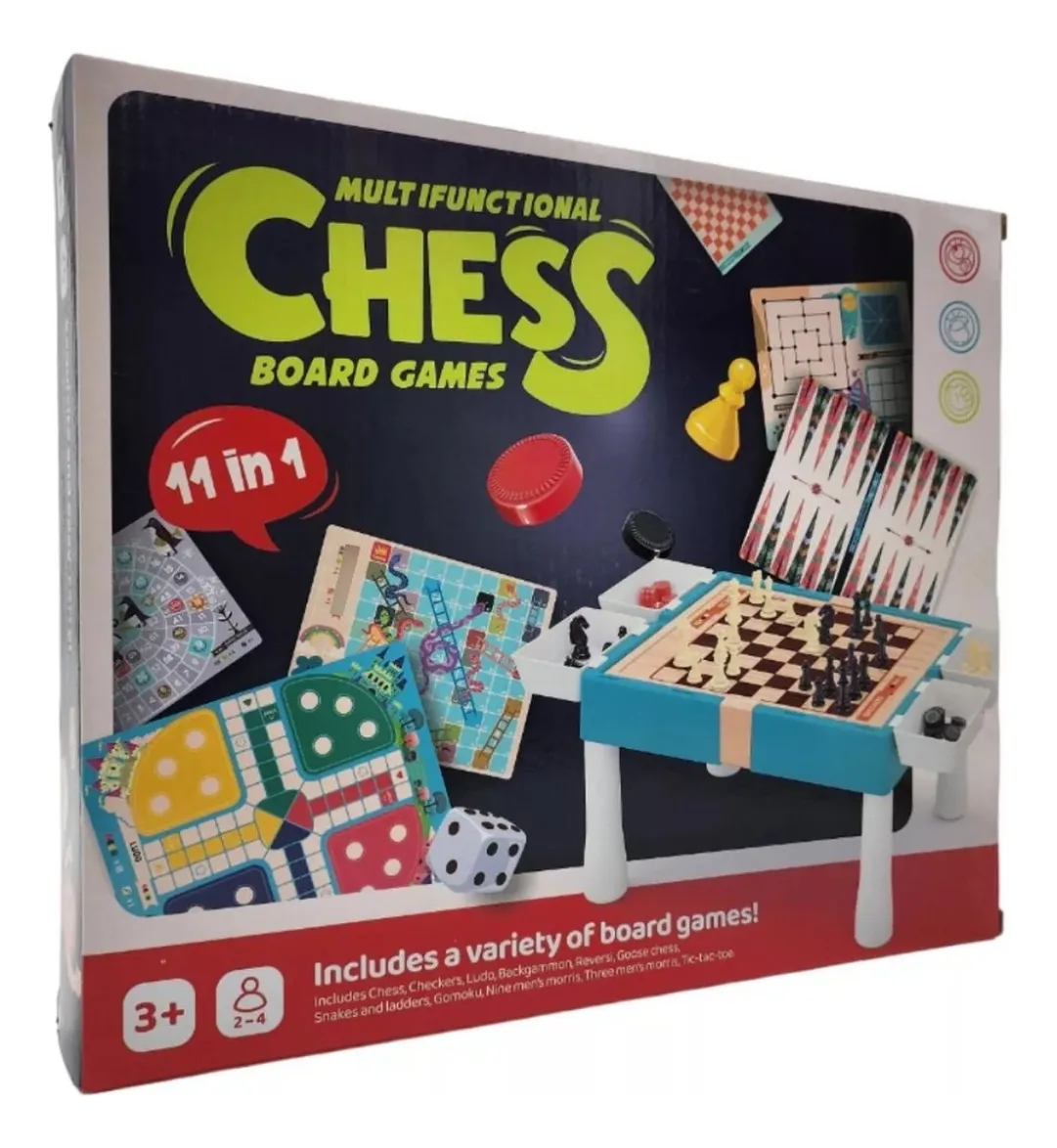 JUEGO DE MESA 11 EN 1 PARA NIÑOS - 1