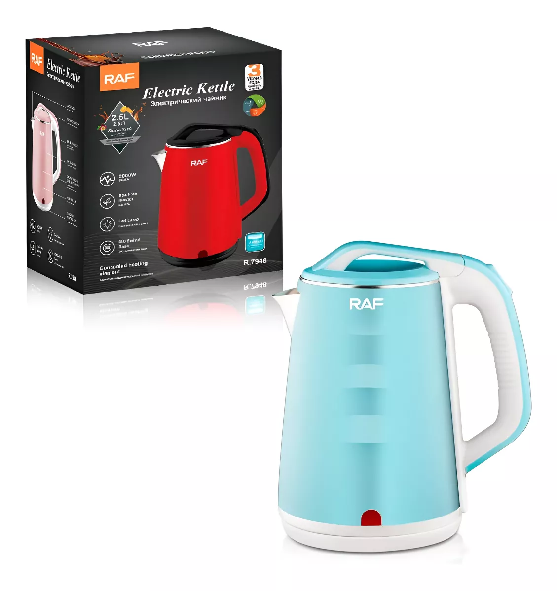 HERVIDOR ELECTRICO ELEGANTE 2.5L - 1
