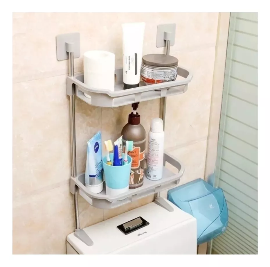 ESTANTE ORGANIZADOR DE BAÑO INODORO REPISA - 1