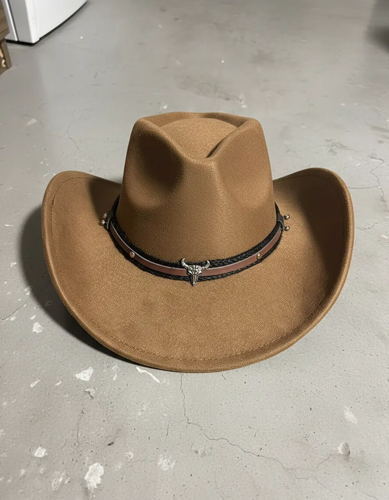 SOMBRERO DE HOMBRE Y MUJER VAQUERO MARRON - 2