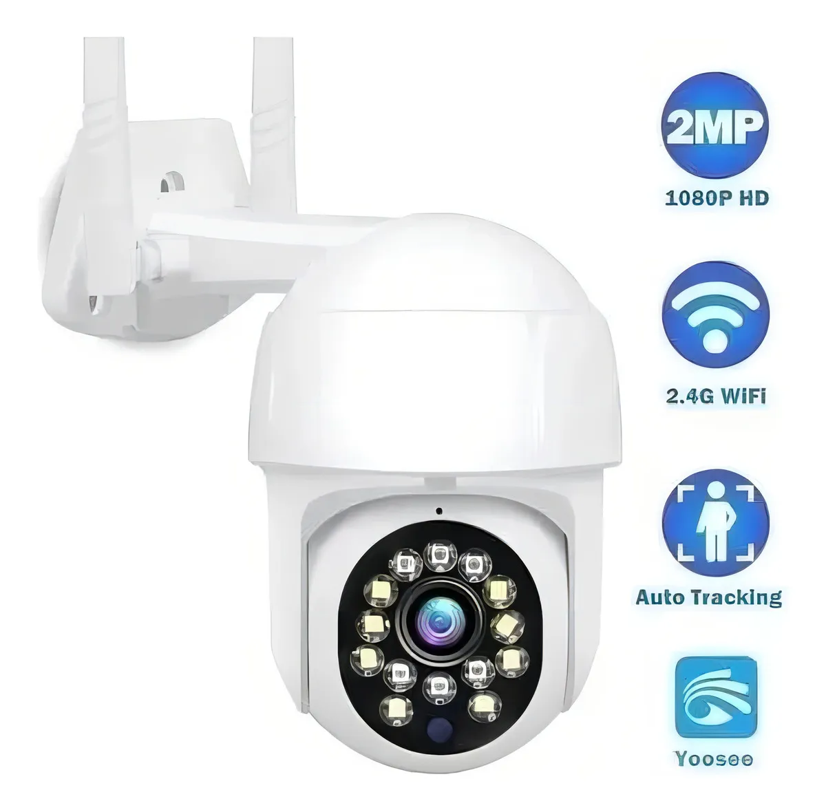 CAMARA DE SEGURIDAD IP EXTERIOR INTERIOR YOOSEE BLANCA - 1
