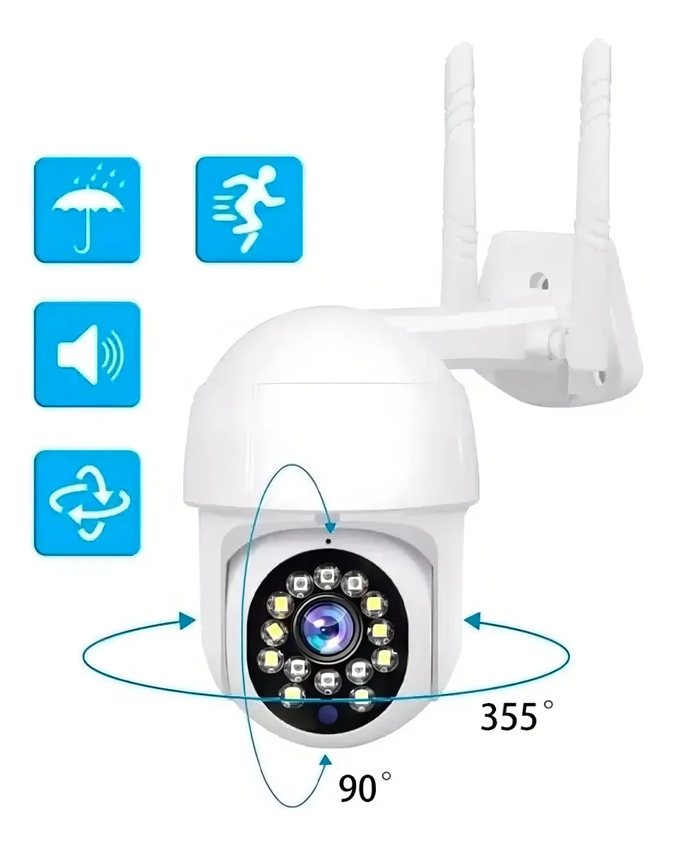 CAMARA DE SEGURIDAD IP EXTERIOR INTERIOR YOOSEE BLANCA - 3