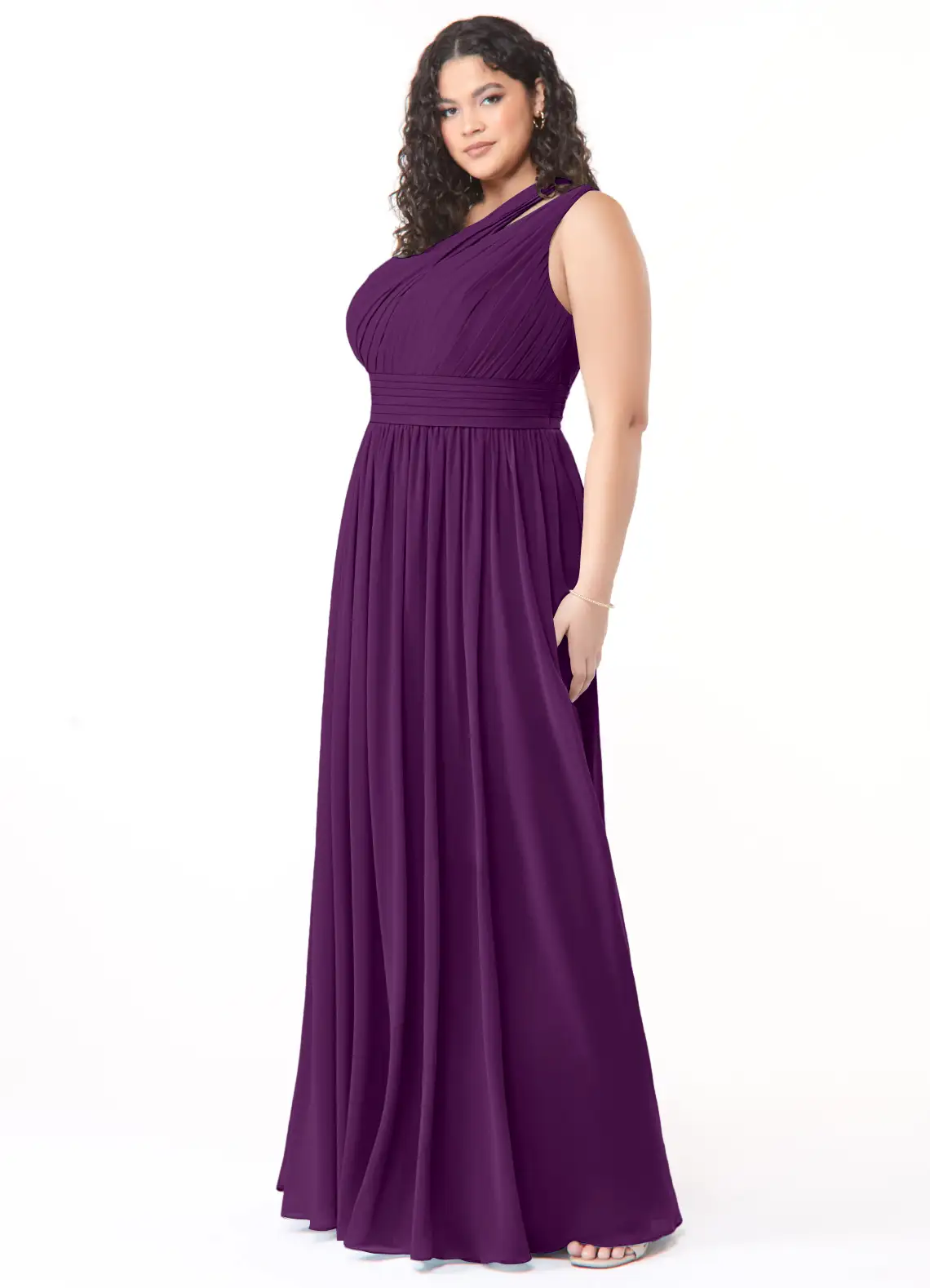 VESTIDO DE FIESTA MUJER CON HOMBRO - 4